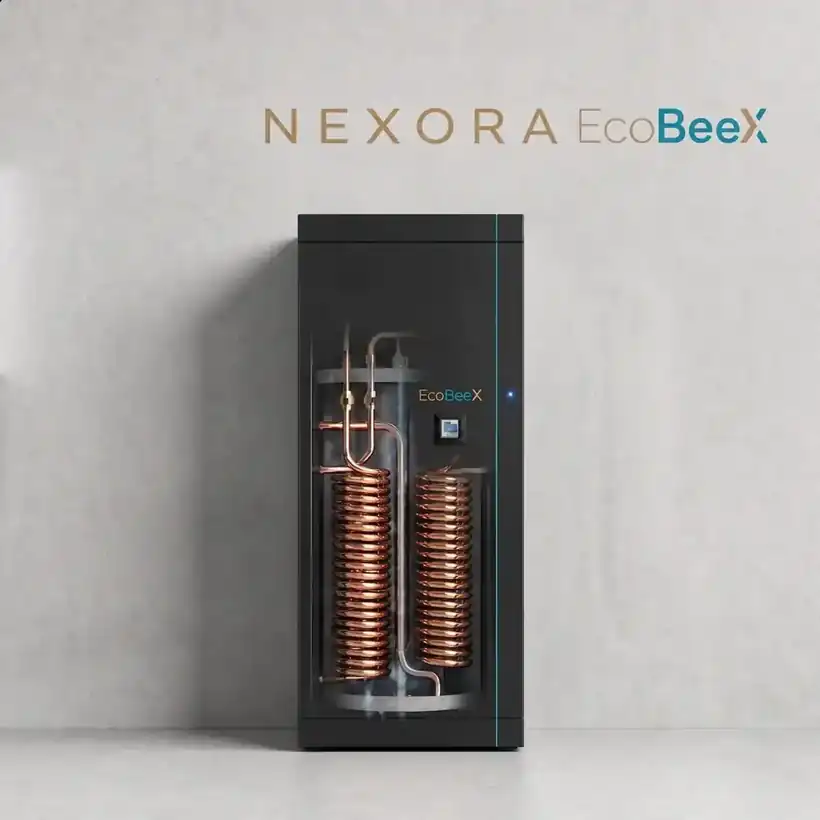 Spaccato del NEXORA CORE con le serpentine in rame